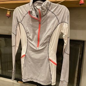 lululemon Half Zip with Floral Mesh